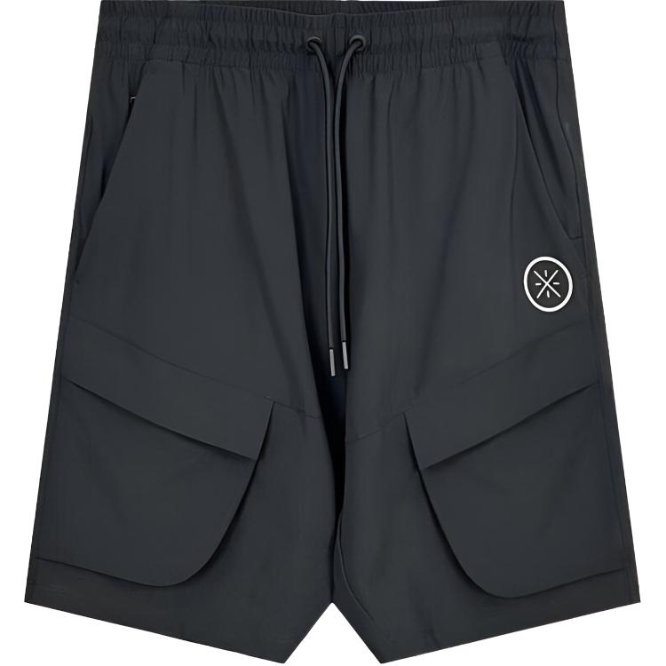 Li Ning Sport Simple Lace-Up Printed Comfortable Versatile Casual Shorts Men Shorts AKYV009-1