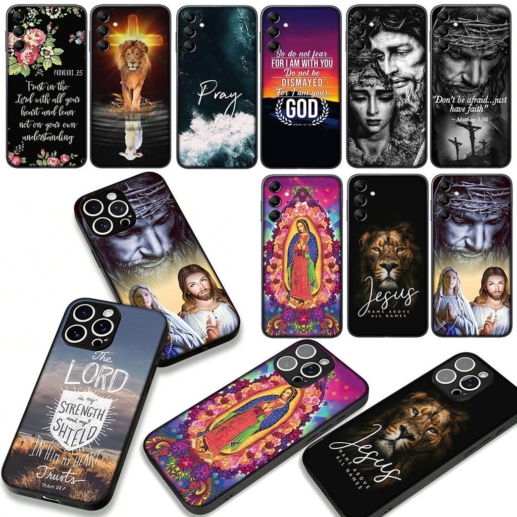 Bible Verse Jesus Christ Christian Cover Phone Case for Apple iPhone 16 15 14 Plus 13 12 Mini 17 Pro Max + 16E Air 16+ ProMax