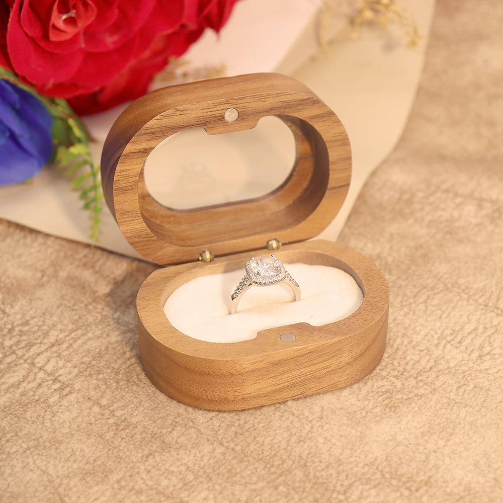 Engagement Ring Finger Ring Box Jewelry Storage Box Couple Rings Holder Wedding Ring Case  Wedding