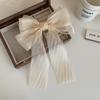 Cream Sweet Desire Mesh Bow Hairpin - Fairy Spring Hair Accessory Clip