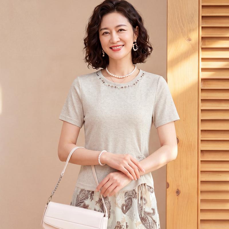 Yuzhaolin Women s Elegant Printed Two-Piece Summer Set 3XL