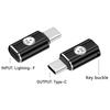 Type-C Charging Adapter Support 27W Fast Charging and 480Mbps Data Transfer for 8Pin Female To Type-C Male Adapter