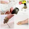 10 Stück Verstellbarer Fingerhut zum Nähen Retro Nähfingerhut Schutzhülle Fingerhutring Handgemachtes DIY Bastelstickerei Nähen