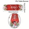 Christmas Table Runner Living Room Dining Table Decoration Christmas Printed Tablecloth