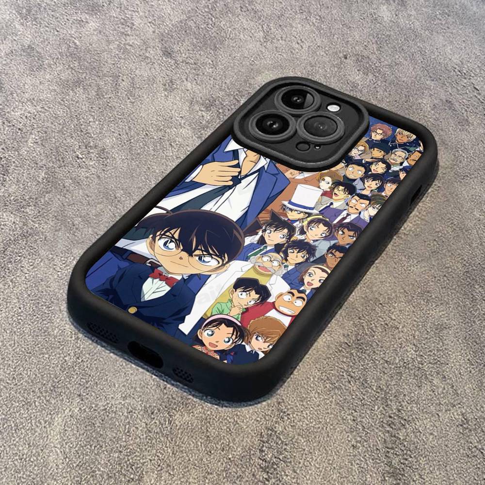 Japan D-Detective Conan Phone Case For IPhone 17 16 15 14 13 12 11 Pro Max 16E Plus INS Soft Cover