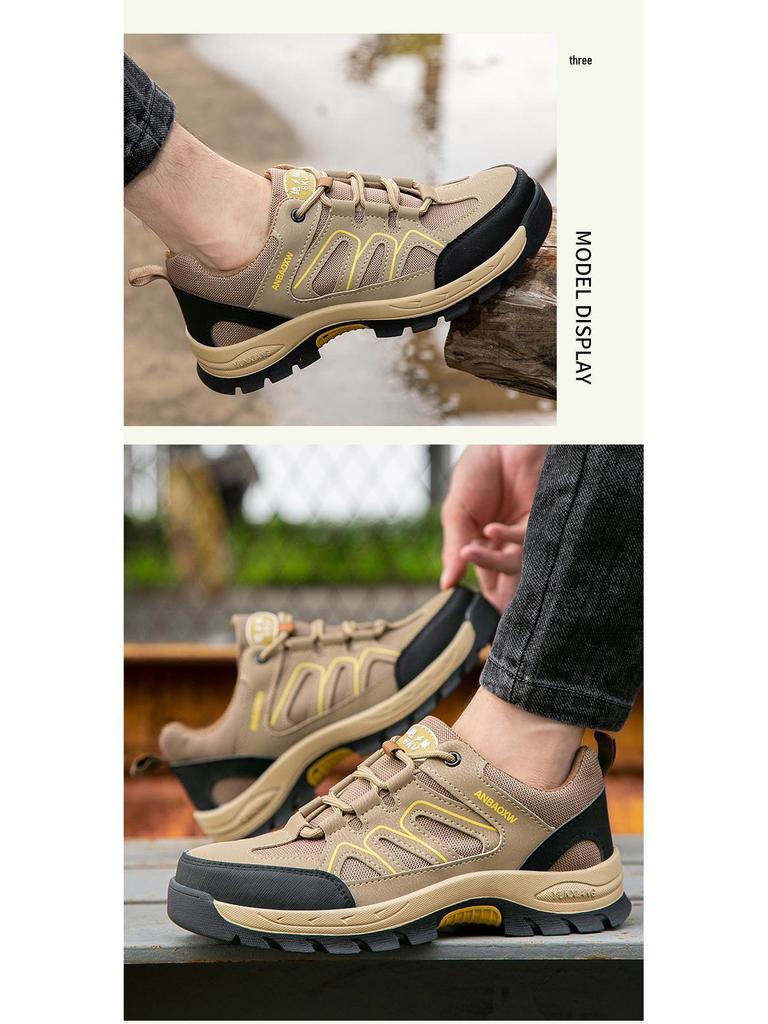Men's Anti-Smash, Anti-Puncture Safety Hiking Shoes for Long-Lasting Comfort in Outdoor and Construction Settings