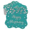 Inkdotpot Real Gold Foil Bracket Shape Paper Hang Tags Happy Birthday Favor Tags Pack Of