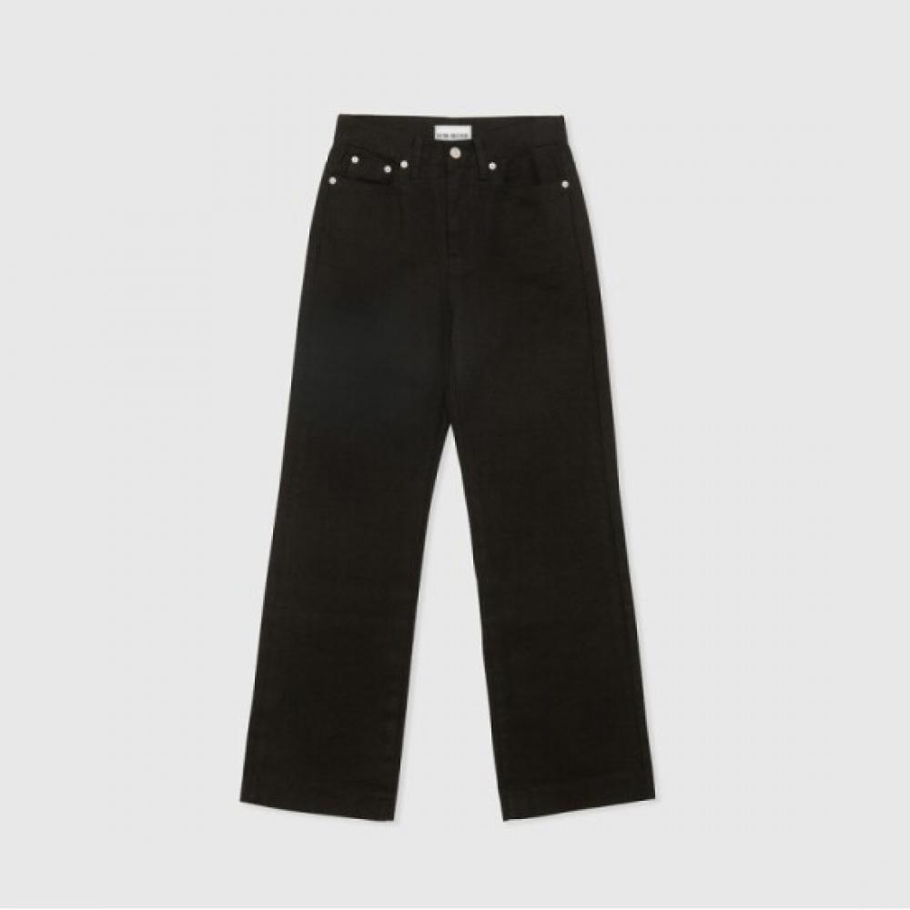 Lor Seoul Simple 100 Cotton Jeans Black Cbpt250702