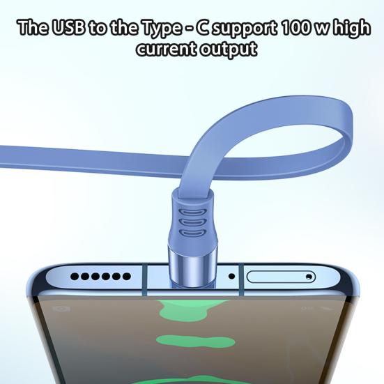 Charging Cable 3-in-1 Anti-winding Retractable 100W Fast Charging Type C/Micro USB/8 Pin 5-step Telescopic Adjustment Charging Cord Mobile Phone