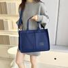 Large-capacity Bag Women's Spring and Summer Versatile New Canvas Shoulder Messenger Bag Class Commuter Tote Bag