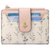 RNIEGA Women's Bifold Wallet, Compact and Lightweight, Wildflower Print, Coin Purse, Card Slots, Anti-Skimming, Stylish Floral Design