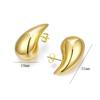 Hohle Wassertropfen Ohrringe, Gold glänzende leichte Ohrringe, High-End-Ohrringe