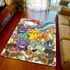 Pokemon Anime Theme Carpet Rug Floor Mat Soft Surface Non Slip Base for Living Room Bedroom -QJY