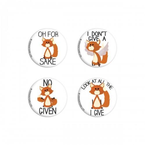 Grindstore Oh For Fox Sake Badge Pack
