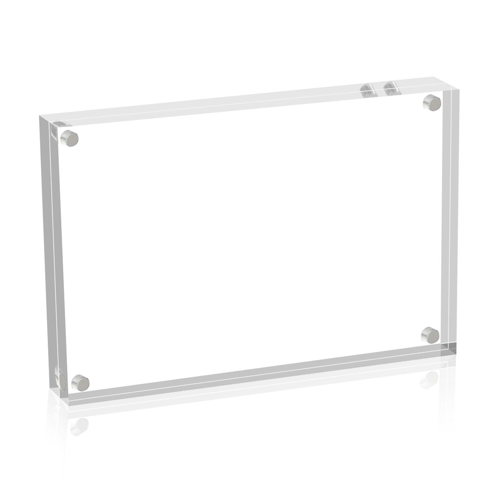 

Прозрачная акриловая фоторамка Магнитная подставка для демонстрации постеров Подставка для демонстрации тегов постеров Настольное украшение для домашнего декора