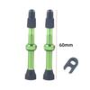 2Pcs Tire Nozzle Cap 40/60Mm Bike Tubeless Valve F/V Presta Cnc Machined Anodized  Road Bicycle Tire Valves Tubeless
