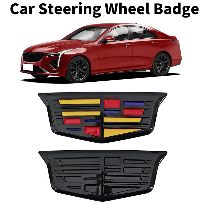 74mm Auto Lenkrad Mittelaufkleber Plakette Logo Aufkleber ABS Emblem für Cadillac CT4 CT5 CT6 XT4 XT5 XT6 ATS XTS Zubehör