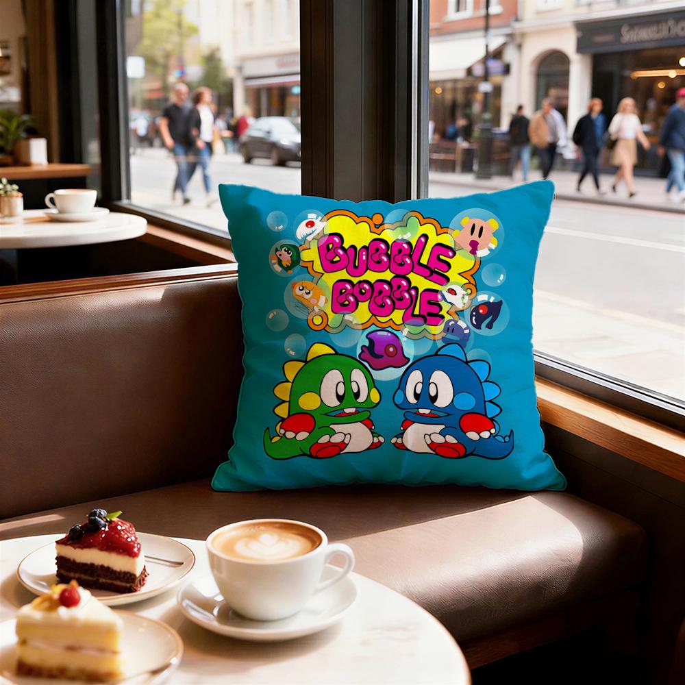 Game Bubble Bobble Cushion Cover Decorative Cushions Covers Cover Sofa x Pillow Piece x x Pillowcase