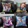 Anime U-Uma Musume Pretty DerbyS Pillow Case Soft Plush Fabric Double Sided Print Decorative Home Living Room Gift Cushion Cover