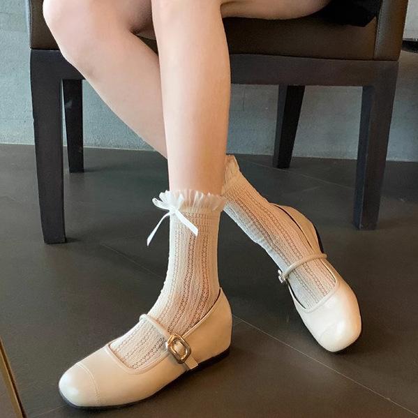 Grape mother autumn new inner height increase flat shoes women's fashion square head silver single shoes Korean version soft sole not tired women