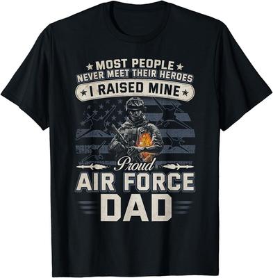 Geweldige Trotse Luchtmacht Papa Ik Heb De Mijne Opgevoed Unisex T-shirt