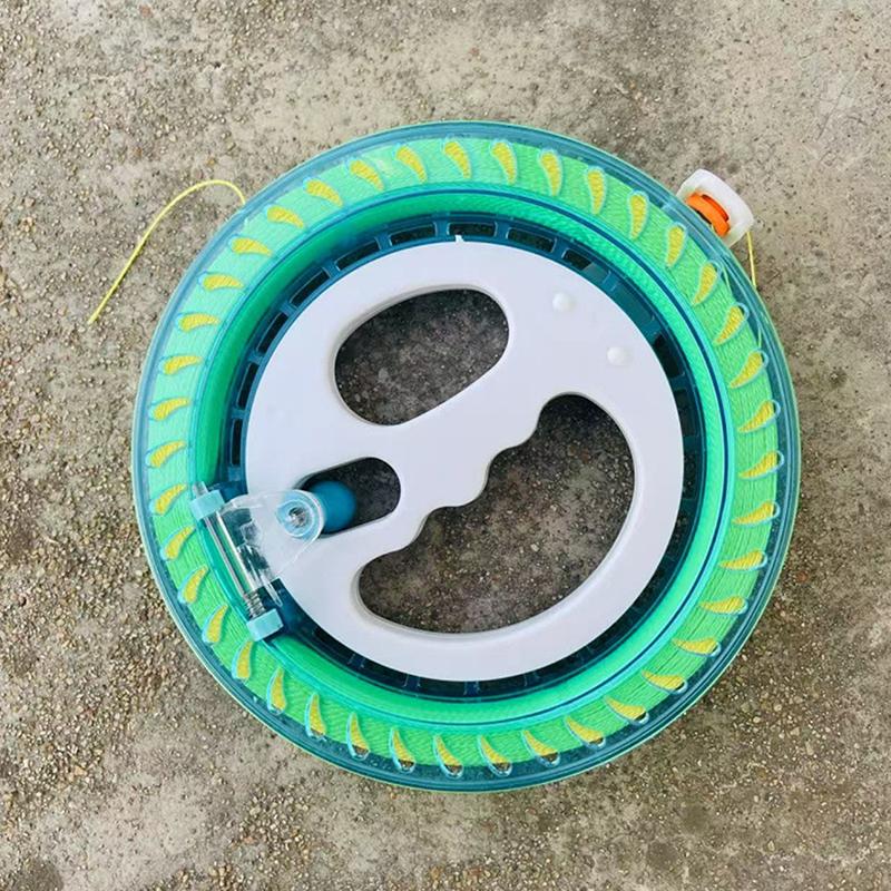 1 kus 200/300/400M Navíječ šňůry na draka Fire Wheel Rukojeť pro létání se šňůrou Nástroj Šňůra Vnější Kulatý Modrý Pro létání s draky