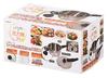 Pearl Metal HB-5137 Silver Pressure Cooker for Everyday Use, 3L, with Glass Lid and Strainer