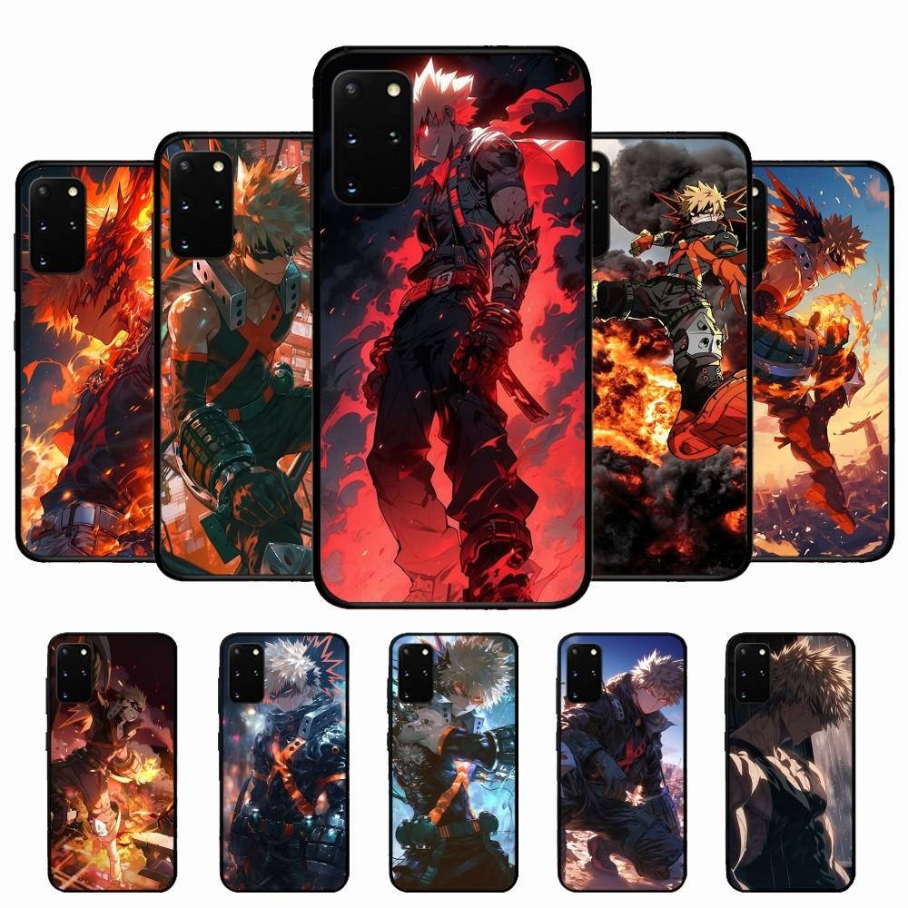 Coque de téléphone dessin animé B-Bakugo K-Katsuki Silicone PC+TPU Pour Samsung S10 20 30 22 23 24 Plus Lite Ultra Housse