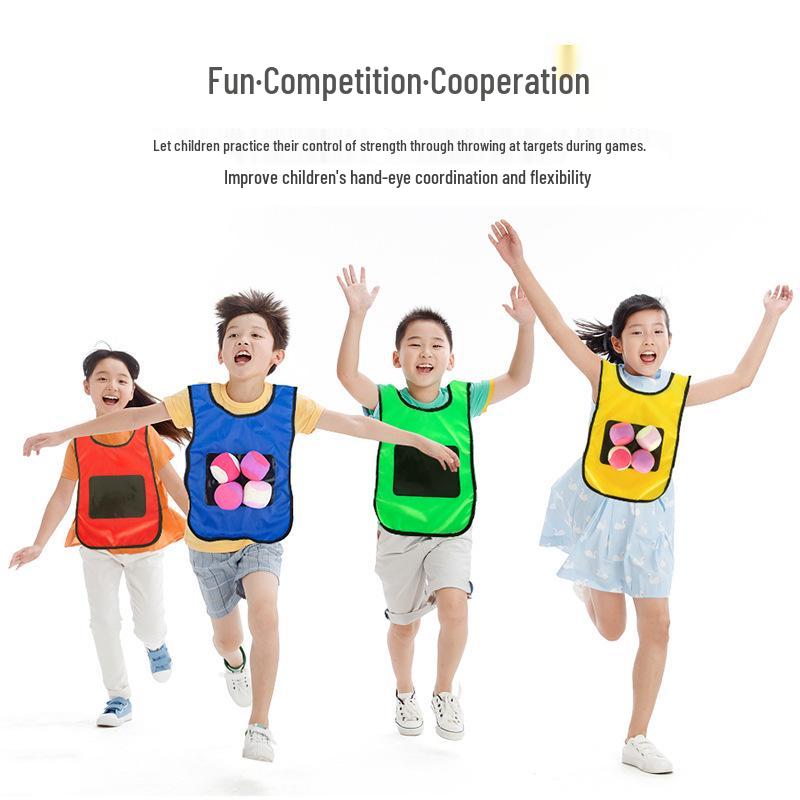 Free Shipping: Kids Sticky Ball Vest for Outdoor Games - Parent-Child Fun Toy
