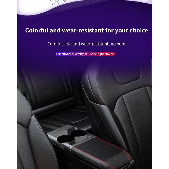 Car Center Console Armrest Pad Heightening Pad with Cup Holder Portable Car Armrest Cushion Car Universal