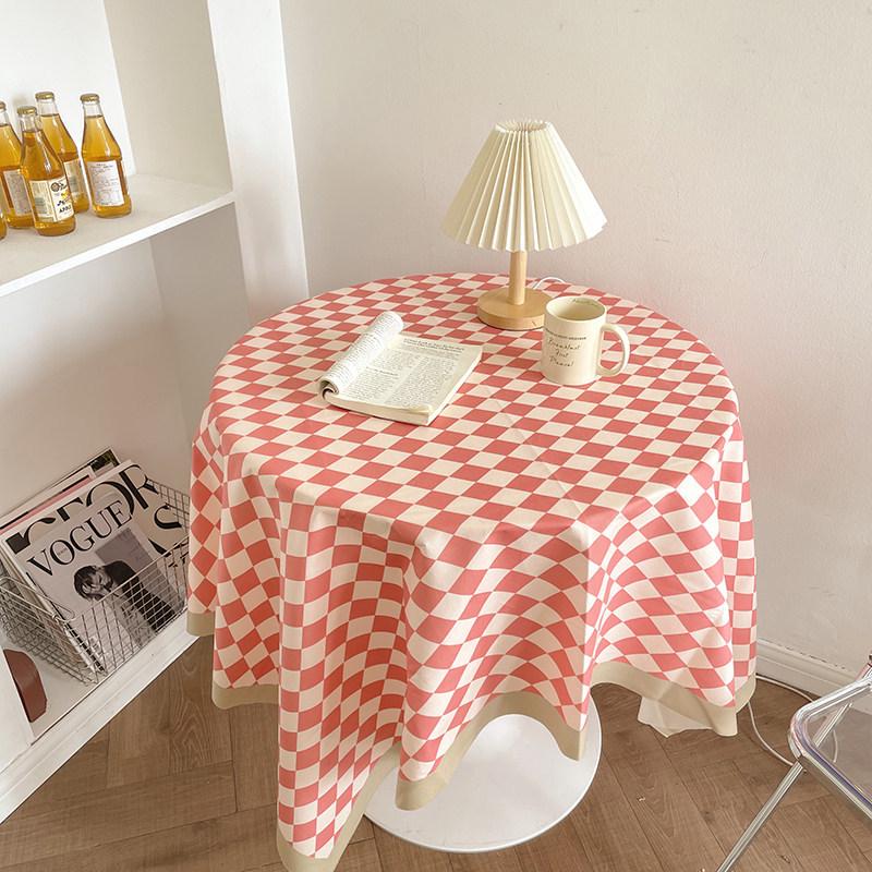 Checkered Retro Luxury Tablecloth - Rectangular/Round Dining & Coffee Table Mat