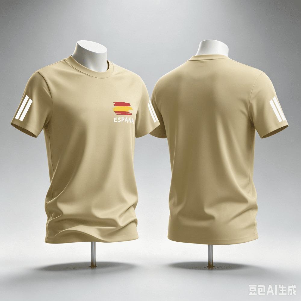 Maglietta da calcio estiva Spagna Top Stampa Maglia da calcio Uomo Maglietta casual traspirante Uomo Donna Maniche corte Top