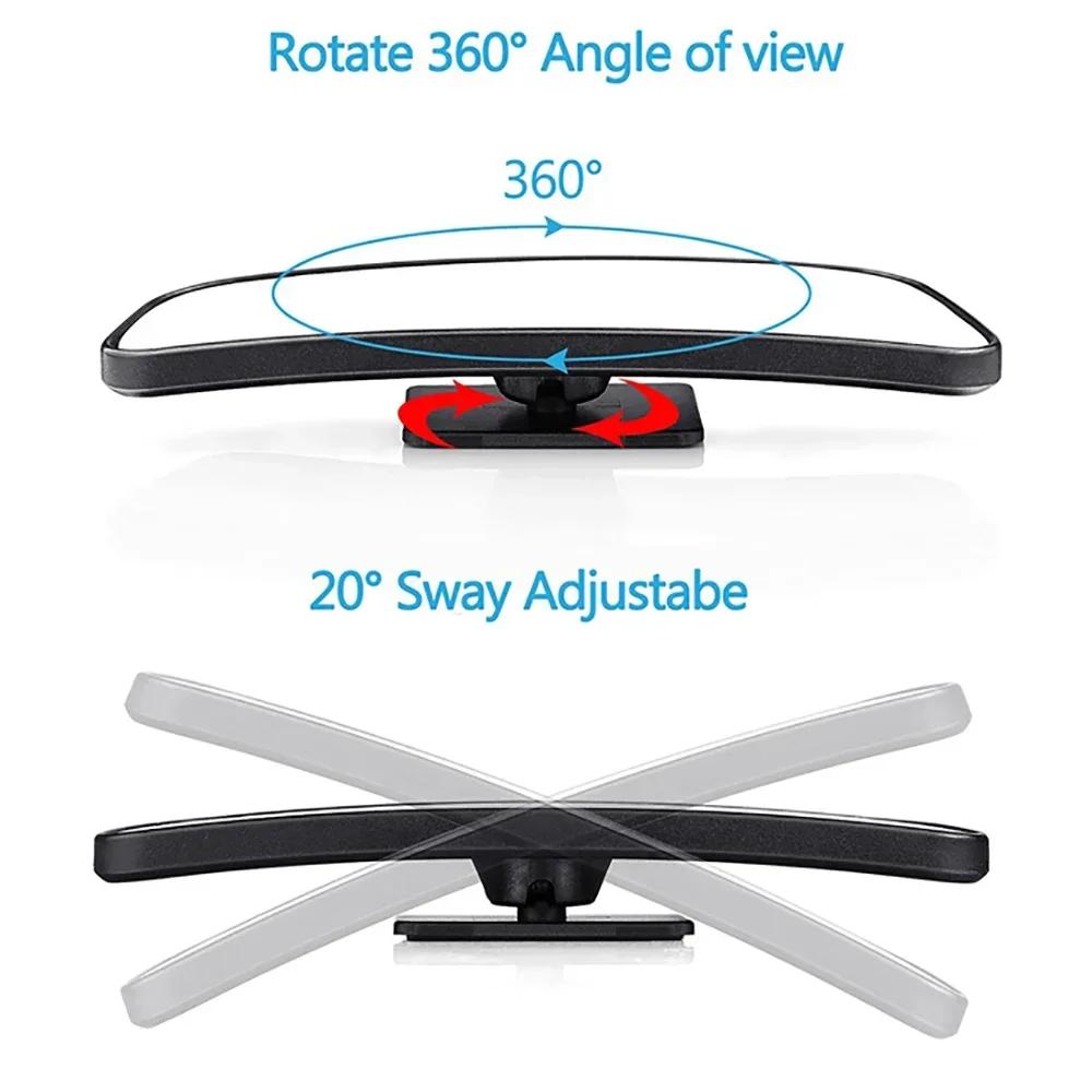 2pcs Blind Spot Mirror Wide Angle Mirror 360 Degree Adjustable Convex Rear View Mirror Car Mirror for All Universal Vehicles