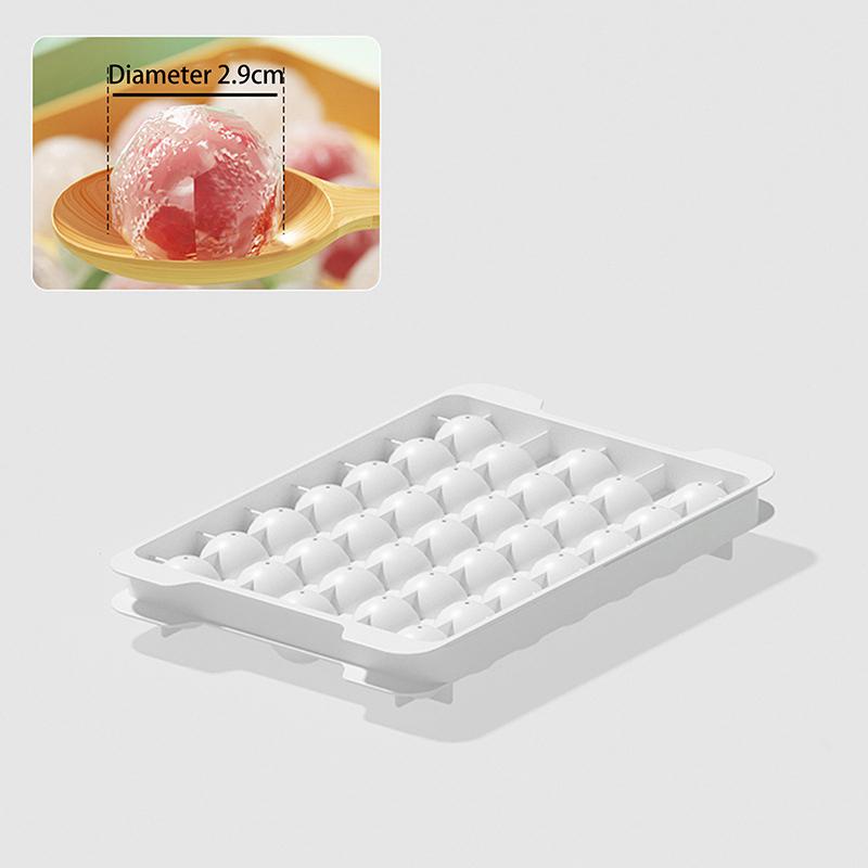 3D Round Ice Cube Tray With Lid Plastic Diamond Style Ice Mold Refrigerator Spherical DIY Moulds Ice Ball Maker Kitchen Tools