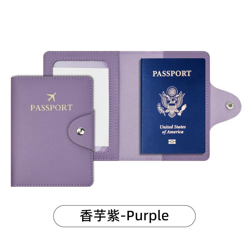 Women Men Fashion Business Passport Covers Holder Multi-Function ID Bank Card PU Leather Wallet Case Travel Accessories
