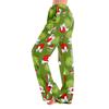 Adult Fashion Loose Christmas Printed Casual Pants Home Pajama Pants (No Drawstring)
