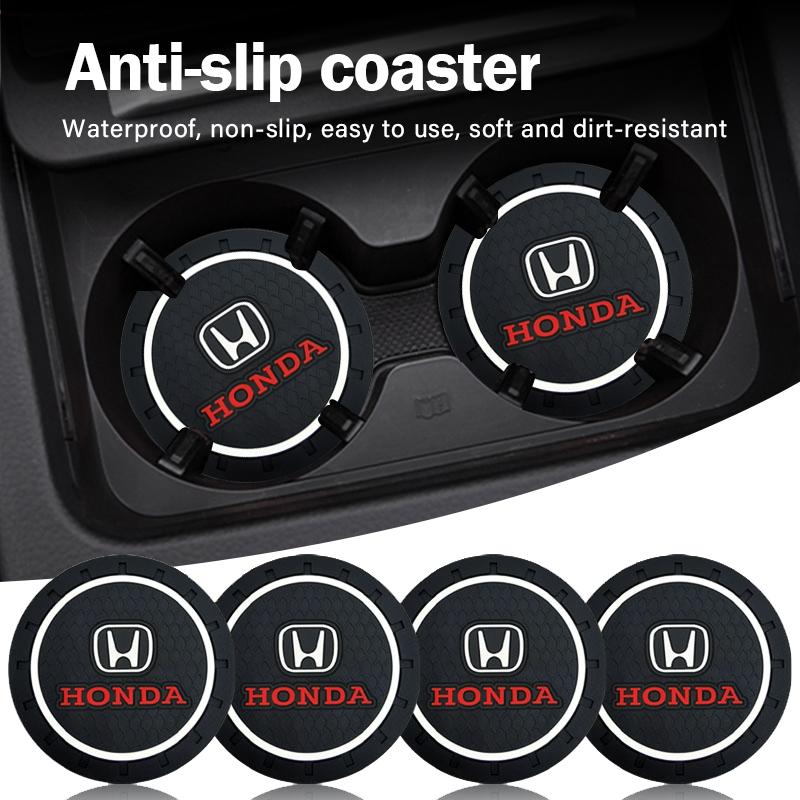 2Pcs Car Water Cup Groove Silicone Pad Auto Accessories For Honda civic accord fit jazz pilot CRV odyssey passport city shuttle PH2