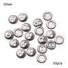 20Pz Bottoni Metallici per Bambole per Cucire Vestiti per Bambole Accessori Bottoni Rotondi Mini 3/4/5/6mm Per Fibbie Vestiti per Bambole Fai da Te 1/12 1/6