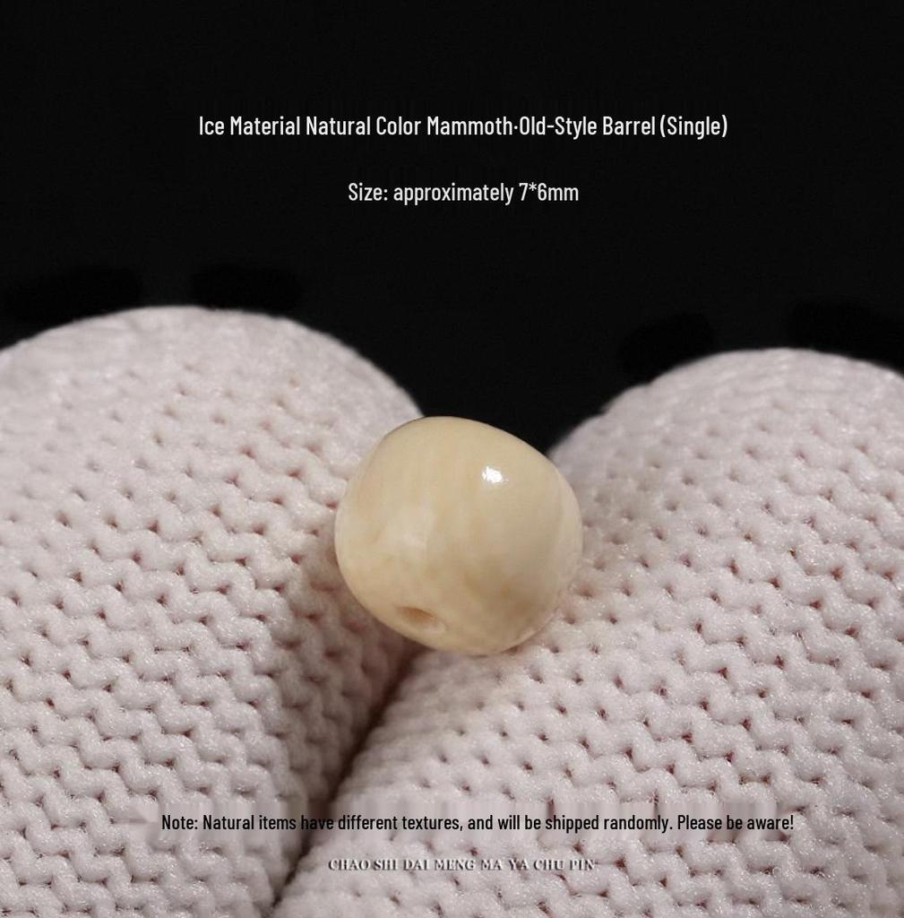 Eis-Mammutelfenbein-Fassperlen Armband: Stern, Mond, Bodhi-Samen, Buddha-Streublumen für DIY.