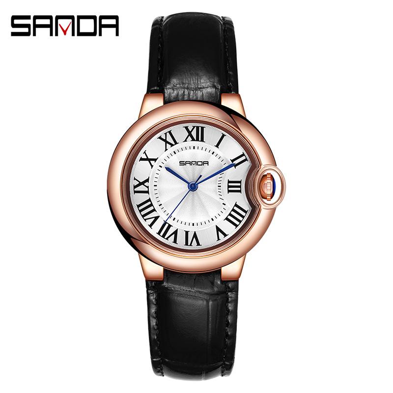 Sanda Retro Simple Couple Quartz Watches - Trendy, Cool, Luminous, Unisex Fashion Wristwatches
