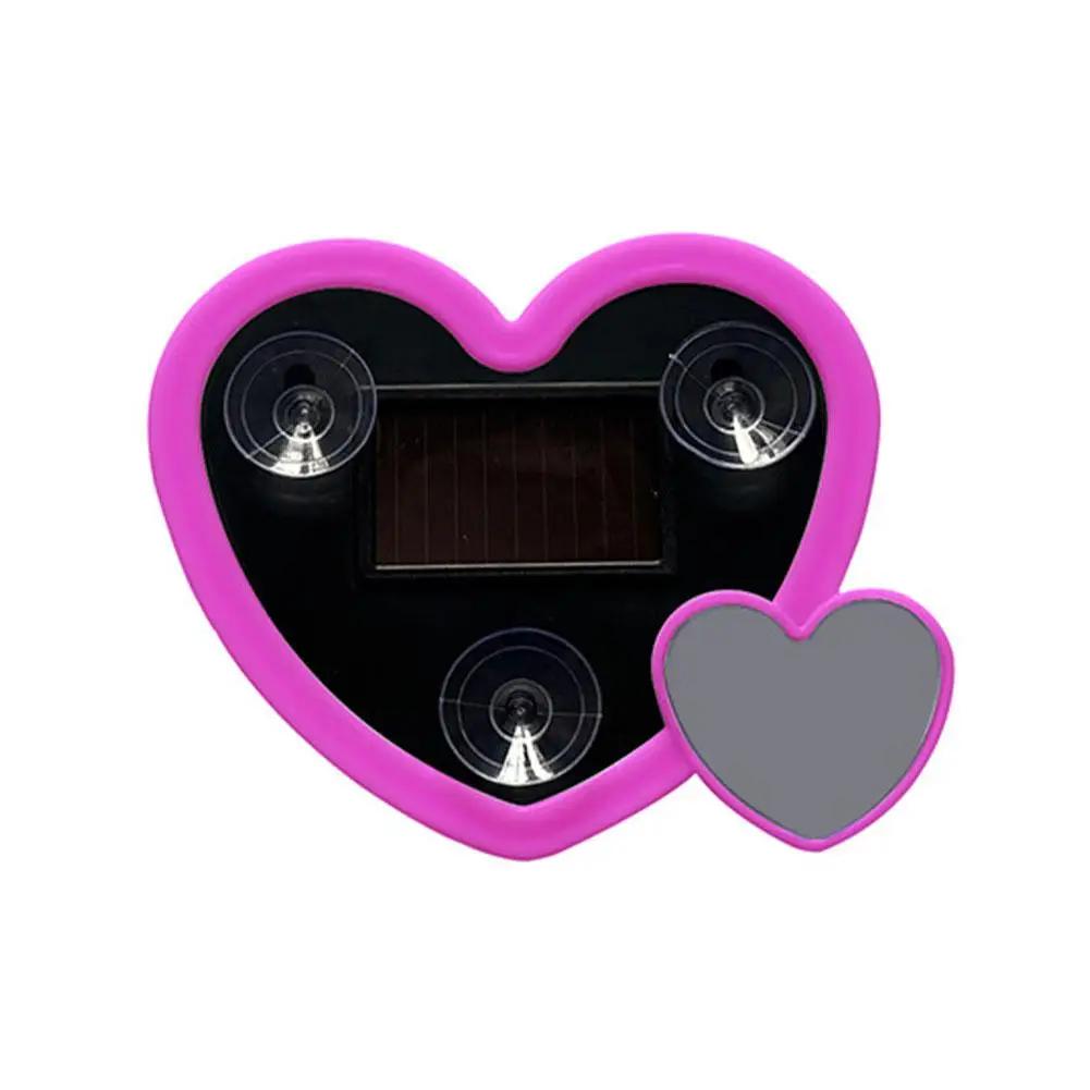 Solar Powered Heart Shaped Neon Light Car Atmosphere With Modes Car Light Decoration 4 Accessory Lamp Ambient E8e7