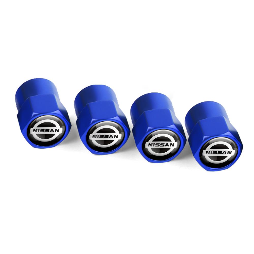 4pcs Car Metal Wheel Tire Valve Caps Stem Case For Nissan X-trail Qashqai Note Juke Sentra Patrol Navara Micra Car Accessories