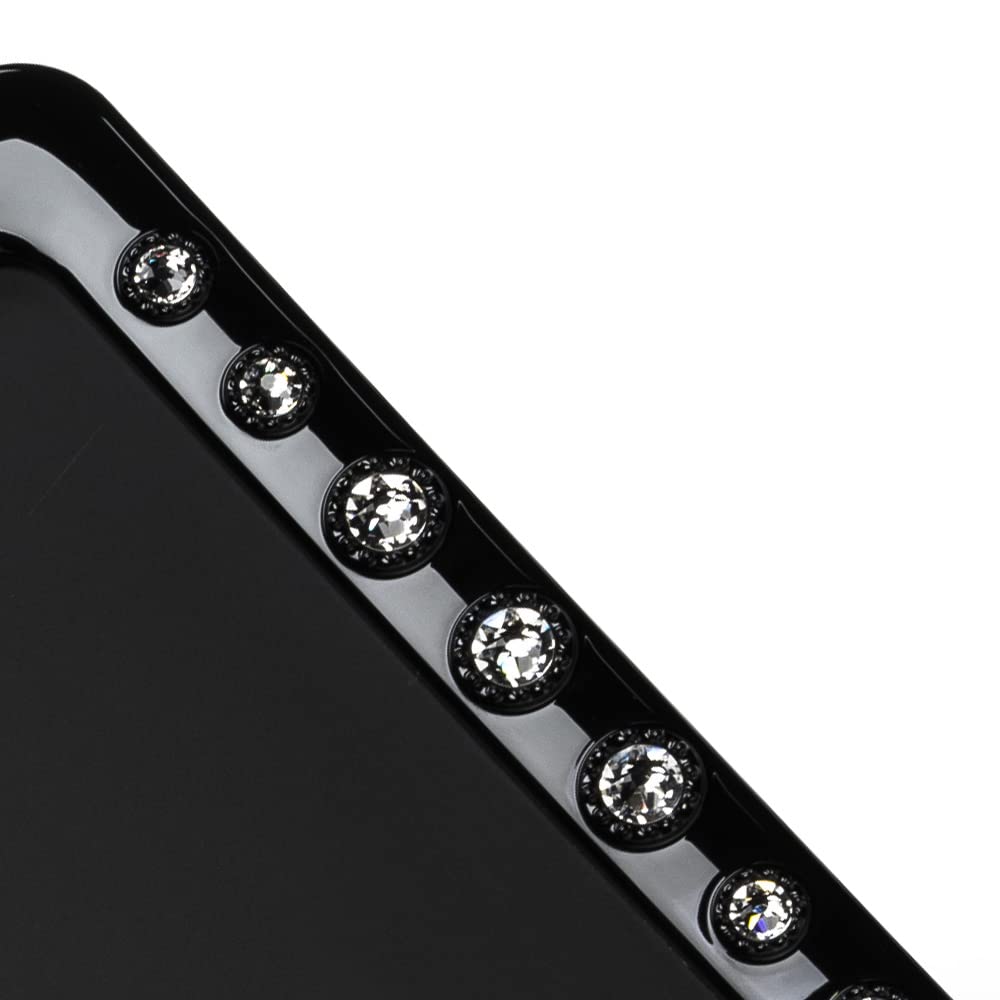 DAD GARSON D.A.D Crystal License Frame II (Number Plate Frame) Rear Model [Black/White] Crystal SB193-01-01