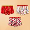 Year of the Horse Boys' Red Cotton Boxer Briefs - Medium & Large
