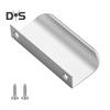 Finger Pull Cabinet Handle Rustproof Polished Surface Rounded Edge Finger Cabinet Pull Concealed Handle