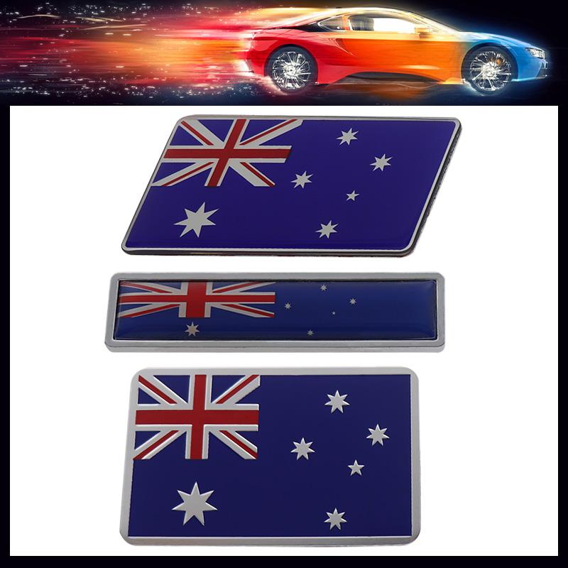 3D Premium Australia Australian National Flag for Laptop Wall car Engine Hood Fender trunk Tail Rear Decal Emblem Badge Sticker