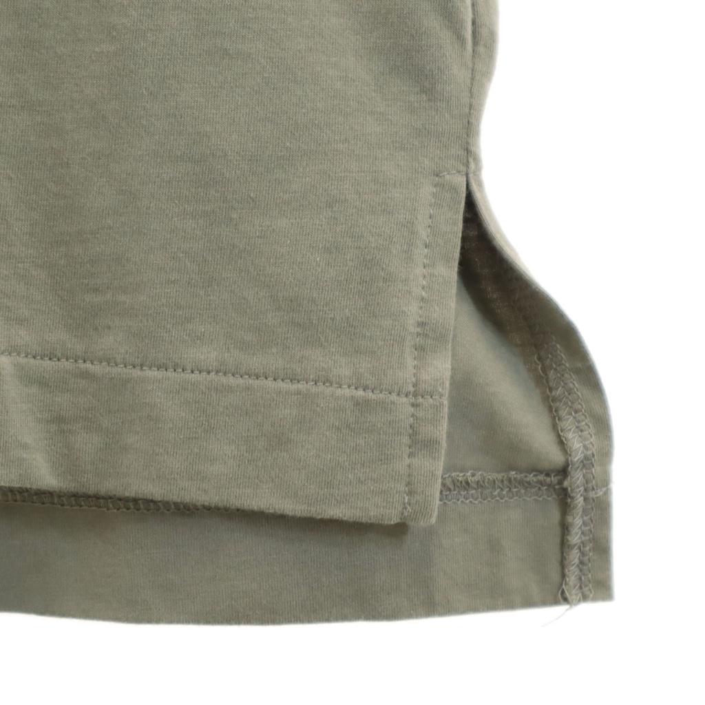 Honor gathering made in Japan 7 minutes sleeve Mock neck Cut M khaki Men's Used