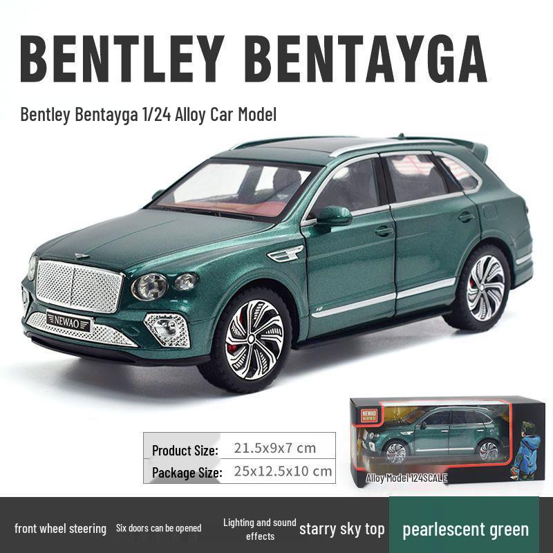

Bentley Bentayga Alloy SUV Model: Pull-Back Toy Car with Sound & Light