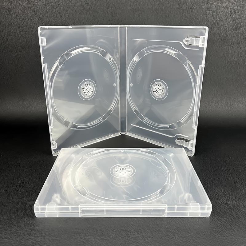 12pcs CD/DVD Storage Boxes for PS4 Game Card Case Resistant Transparent 14mm Single/Double Disc Holder Portable and Protective