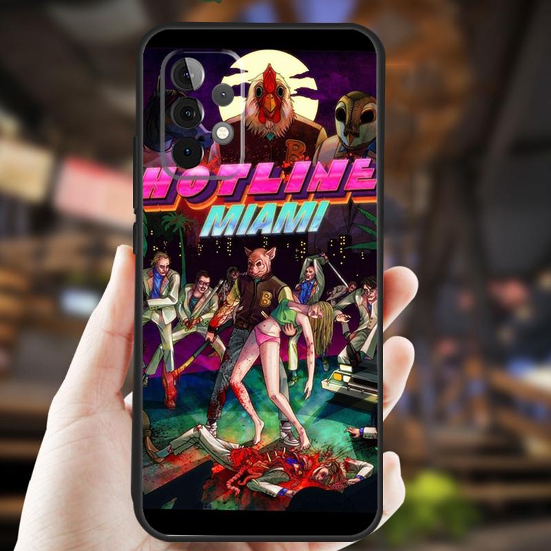 Game Hotline Miami Case For Samsung Galaxy A34 A06 A05 A32 A16 A55 A36 A26 A54 A14 A22 A52 A35 A15 A53 A13 A56